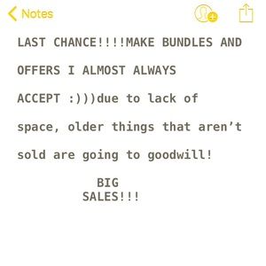 BIG DEALS AND OFFERS!! MAKE BUNDLES AND SAVEEE!!!
